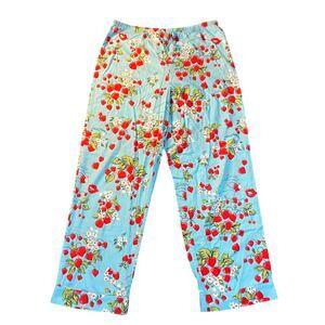 Nick & Nora Pajama Pant Women Sz M Blue 100% Cotton